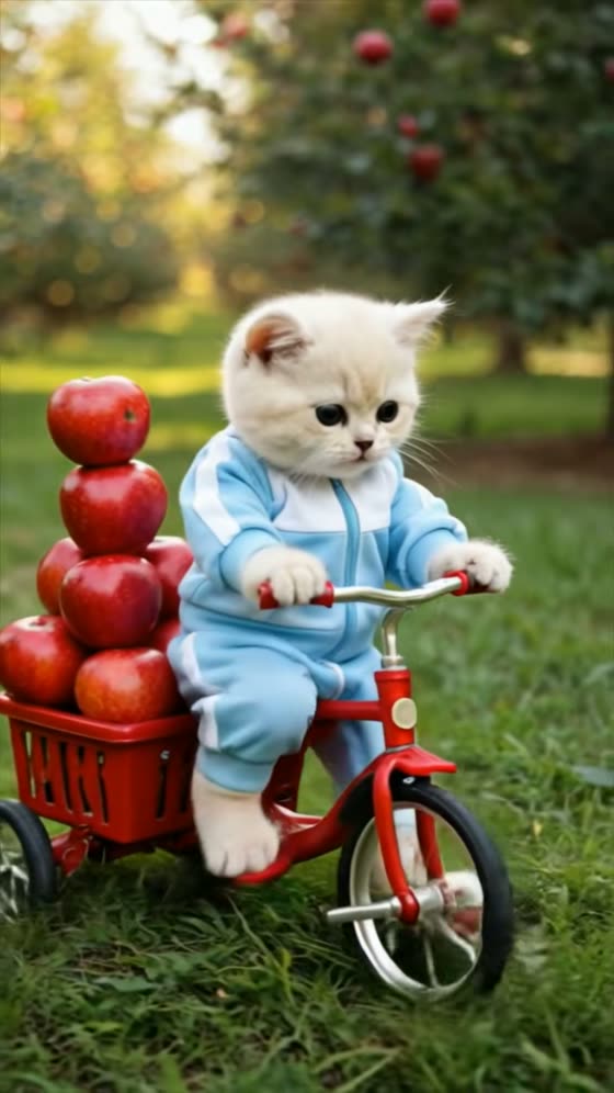 Frame from a AI Cat Reels reel in the bundle