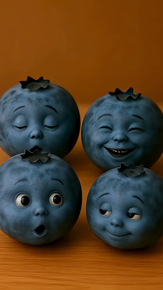 Frame from a AI Talking Fruit reel in the bundle